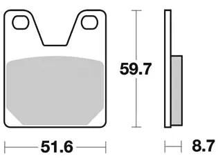Plaquettes de frein TRW MCB 702 Plaquette de frein MCB 702 norme organique
