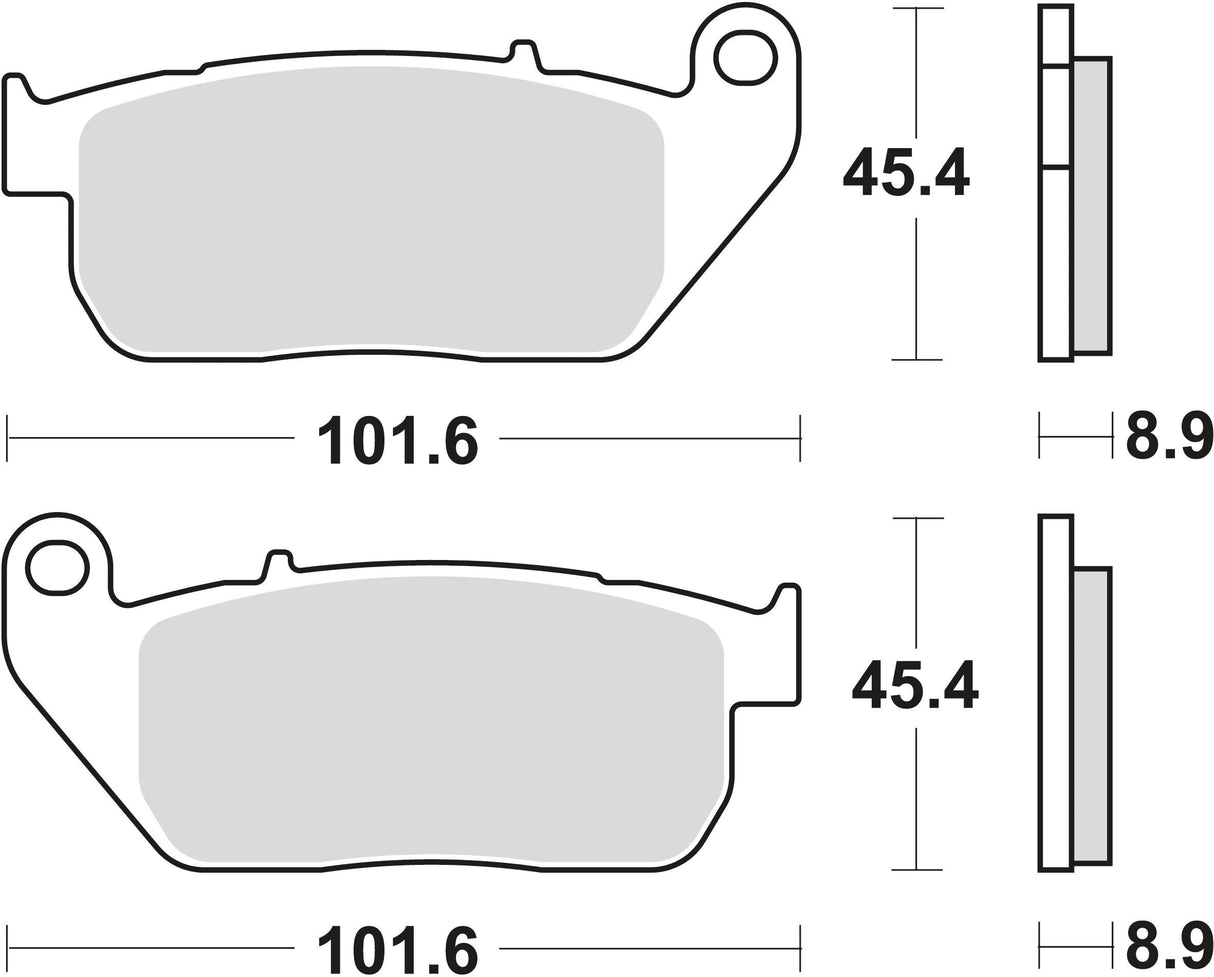 TRW plaquettes de frein mcb 753 plaquettes de frein frittées mcb 753 sv