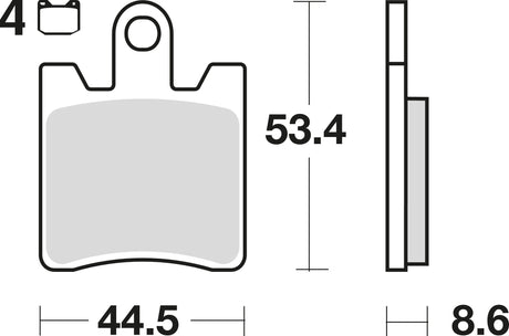 Plaquettes de frein TRW MCB 706 plaquette de frein MCB 706 norme organique