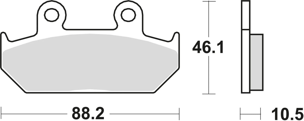 Plaquettes de frein TRW MCB 624 plaquette de frein MCB 624 norme organique