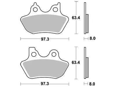 TRW plaquettes de frein mcb 777 plaquettes de frein frittées mcb 777 sv