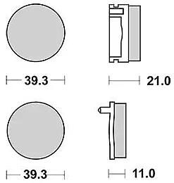 Plaquettes de frein TRW MCB 504 Plaquette de frein MCB 504 norme organique
