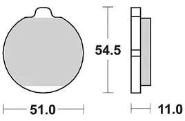 Plaquettes de frein TRW MCB 505 Plaquette de frein MCB 505 norme organique