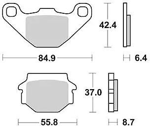Plaquettes de frein TRW MCB 517 plaquette de frein MCB 517 norme organique