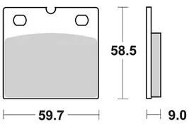 TRW plaquettes de frein mcb 533 plaquette de frein mcb 533 sv métal fritté
