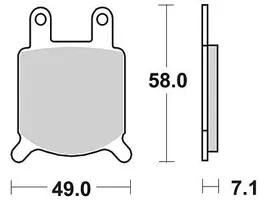 Plaquettes de frein TRW MCB 536 plaquette de frein MCB 536 norme organique