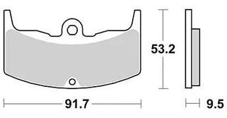 Plaquettes de frein TRW MCB 543 plaquette de frein MCB 543 norme organique