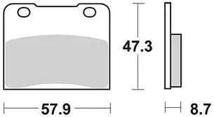 Plaquettes de frein TRW MCB 547 plaquette de frein MCB 547 norme organique