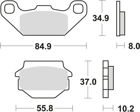 Plaquettes de frein TRW MCB 560 plaquette de frein MCB 560 norme organique