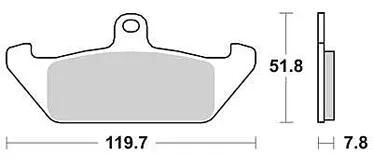 Plaquettes de frein TRW MCB 563 plaquette de frein MCB 563 norme organique