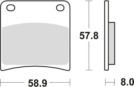 TRW plaquettes de frein mcb 591 plaquette de frein mcb 591 sv métal fritté