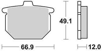 Plaquettes de frein TRW MCB 62 plaquette de frein MCB 62 norme organique
