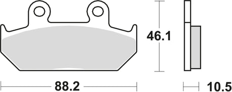 Plaquettes de frein TRW mcb 624 plaquette de frein mcb 624 sv métal fritté