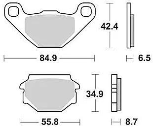 Plaquettes de frein TRW MCB 628 plaquette de frein MCB 628 LF norme organique