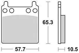 Plaquettes de frein TRW MCB 63 plaquette de frein MCB 63 norme organique