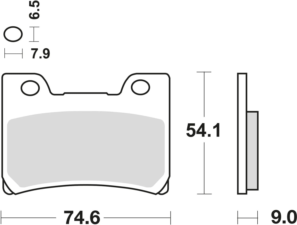 Plaquettes de frein TRW mcb 642 plaquette de frein mcb 642 sv métal fritté