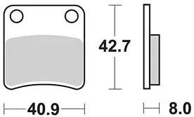 Plaquettes de frein TRW MCB 647 plaquette de frein MCB 647 norme organique