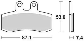 Plaquettes de frein TRW MCB 652 plaquette de frein MCB 652 norme organique