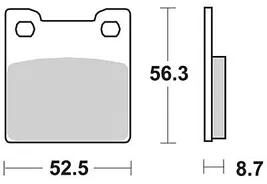 TRW plaquettes de frein mcb 678 plaquettes de frein frittées mcb 678 sh