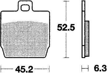 Plaquettes de frein TRW mcb 701 plaquette de frein mcb 701 sr métal fritté