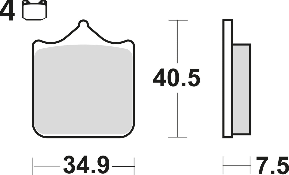 Plaquettes de frein TRW MCB 721 plaquette de frein MCB 721 CRQ Hyper Carbon Racing