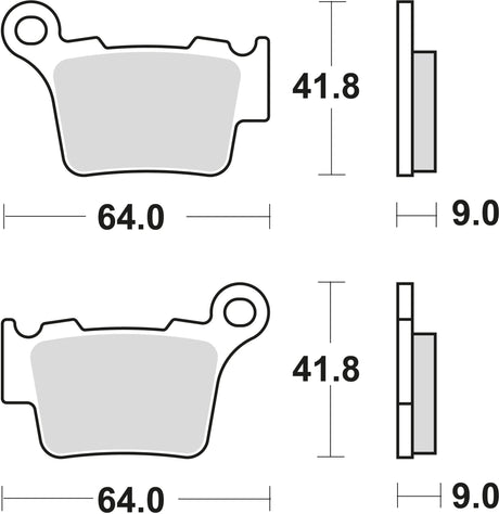 TRW plaquettes de frein mcb 743 plaquette de frein 743 rsi sint.metal offr.rac.