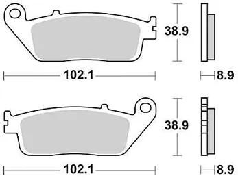 Plaquettes de frein TRW mcb 764 plaquette de frein mcb 764 sh métal fritté