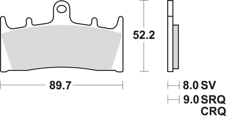 Plaquettes de frein TRW mcb 659 plaquette de frein mcb 659 trq sint.metal racing