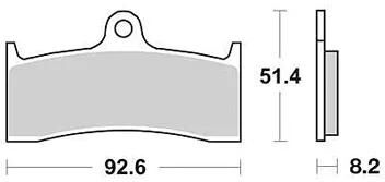 Plaquettes de frein TRW mcb 660 plaquette de frein mcb 660 trq sint.metal raing