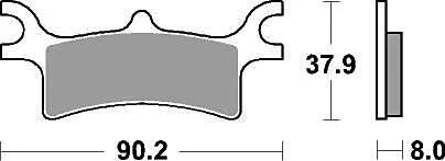 TRW plaquettes de frein mcb 798 plaquettes de frein frittées mcb 798 si