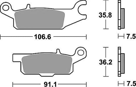 Plaquettes de frein TRW mcb 801 plaquette de frein mcb 801 si métal fritté