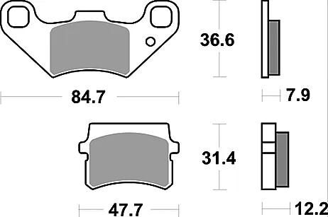 Plaquettes de frein TRW MCB 807 plaquette de frein MCB 807 norme organique