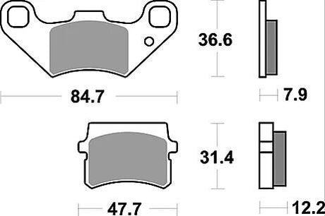 Plaquettes de frein TRW MCB 807 plaquette de frein MCB 807 norme organique