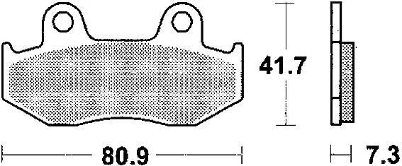 Plaquettes de frein TRW mcb 534 plaquette de frein mcb 534 srm métal fritté
