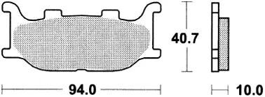 Plaquettes de frein TRW mcb 666 plaquette de frein mcb 666 srm métal fritté
