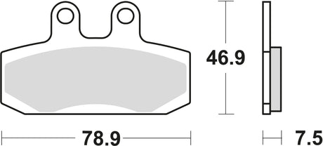 Plaquettes de frein TRW MCB 673 plaquette de frein MCB 673 EC organique