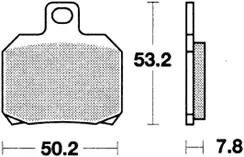 Plaquettes de frein TRW mcb 700 plaquette de frein mcb 700 sh métal fritté