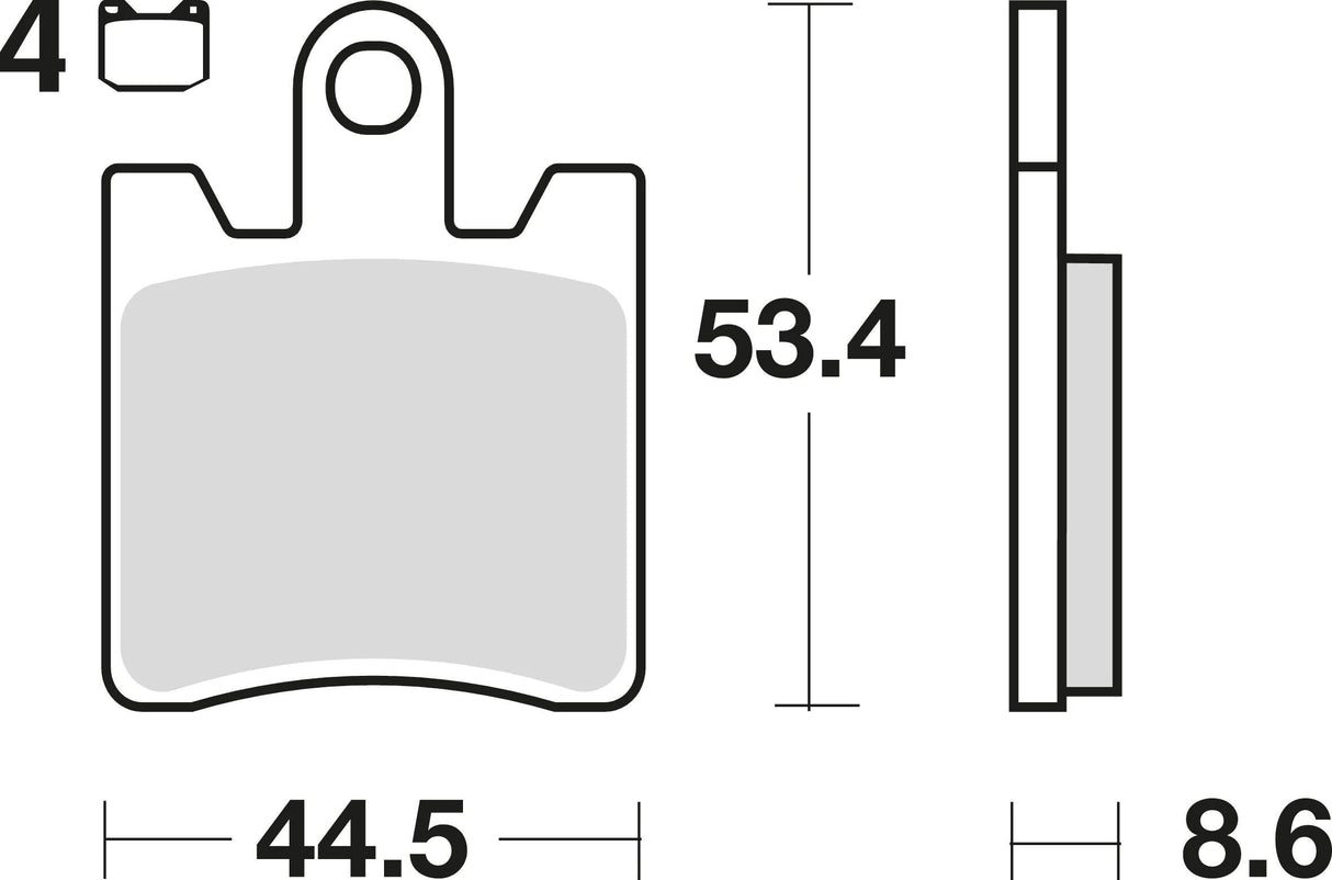 Plaquettes de frein TRW mcb 706 plaquette de frein mcb 706 sv métal fritté