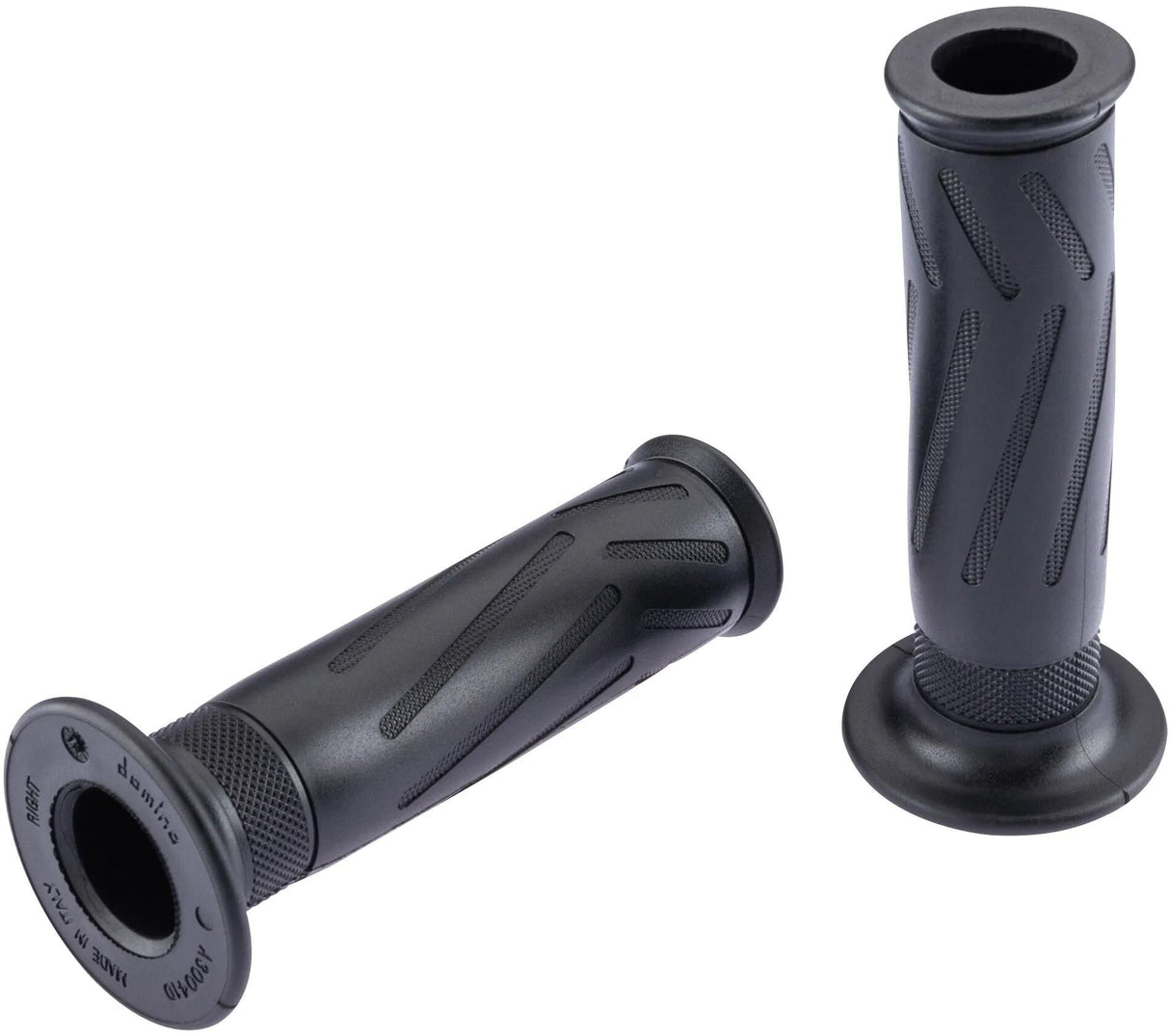 Poignée Domino en caoutchouc style Yamaha. poignée en caoutchouc 0300 sw 120mm ouverte