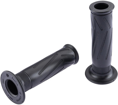 Poignée Domino en caoutchouc style Yamaha. poignée en caoutchouc 0300 sw 120mm ouverte