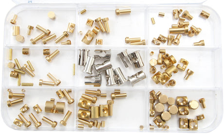Fixez le tri de l'assortiment de pinces à souder à mamelon. loetnipple a 133 pièces. réparer 4730