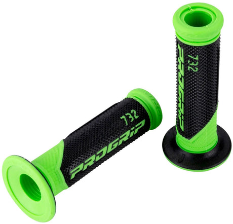 Poignée Progrip 732 mod. 18 grip caoutchouc 732 gn sw 125mm ouvert.fluo