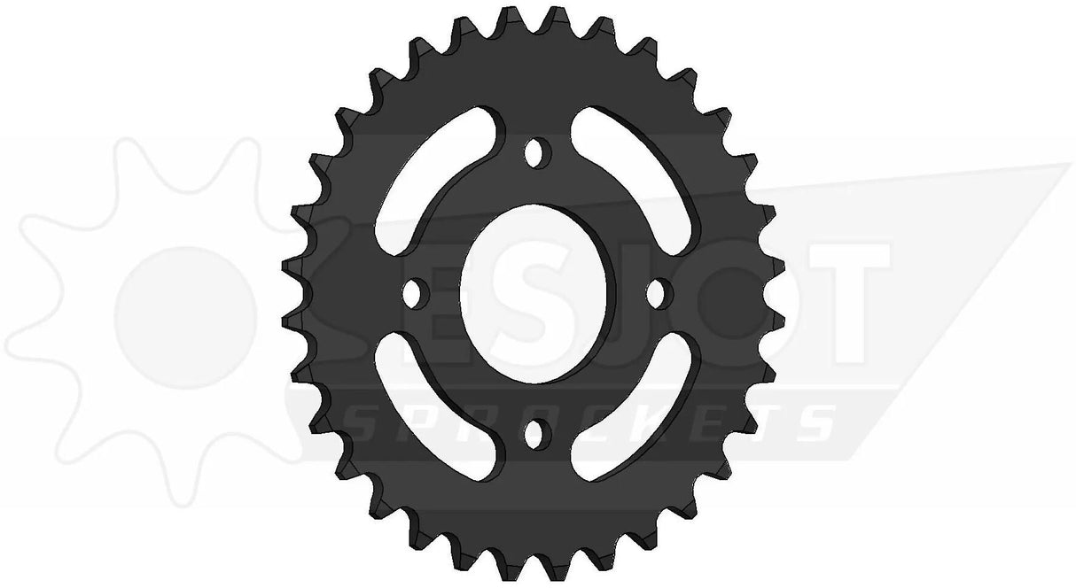 Esjot pignon arrière 0268 roue à chaîne 415 43z acier noir