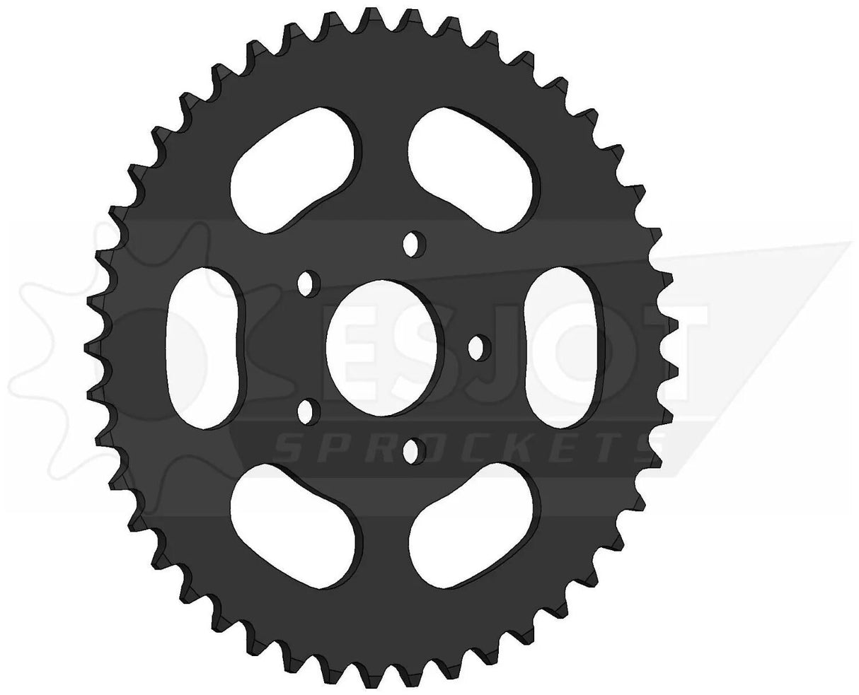 Esjot pignon arrière 0852 roue à chaîne 415 45z acier noir