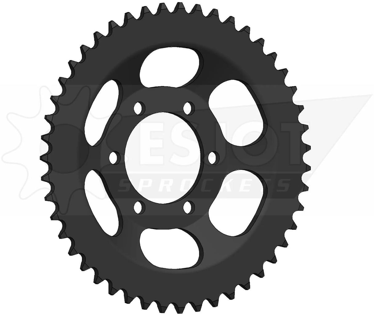 Esjot pignon arrière 0846 roue à chaîne 415 47z acier noir