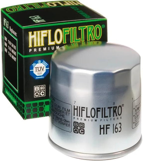 Hiflofiltro filtre à huile filtre à huile hf-163 argent