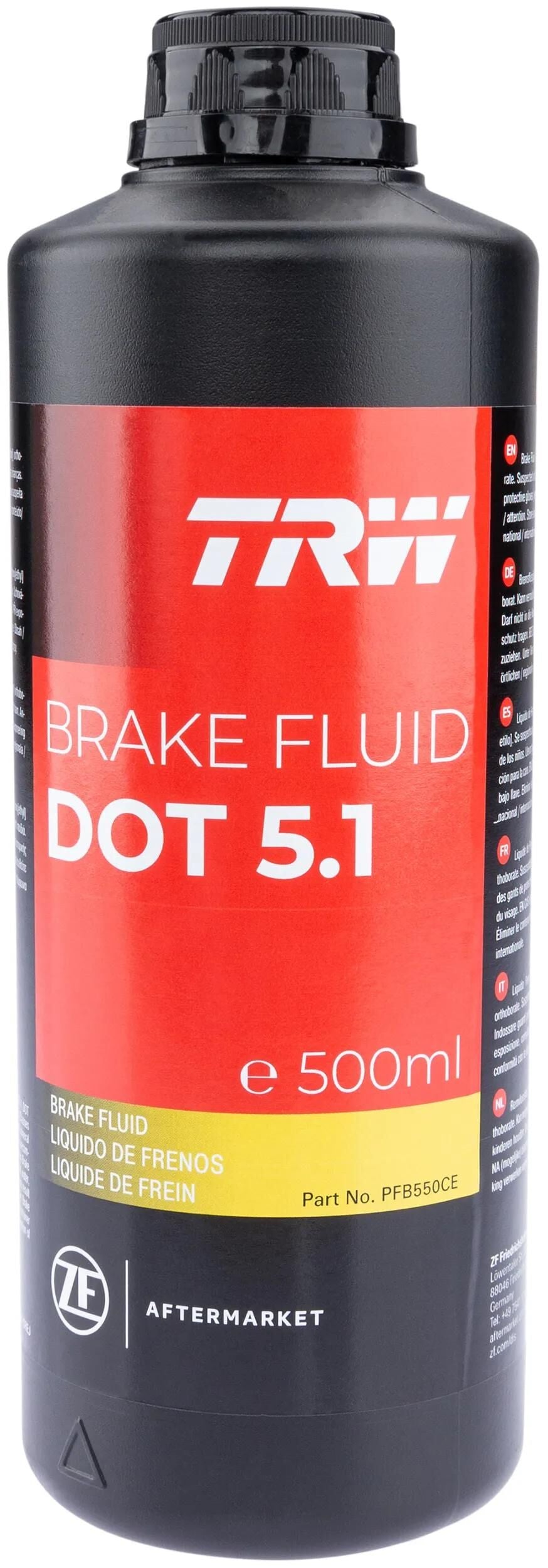 Liquide de frein TRW dot 5.1. point5.1 500 ml