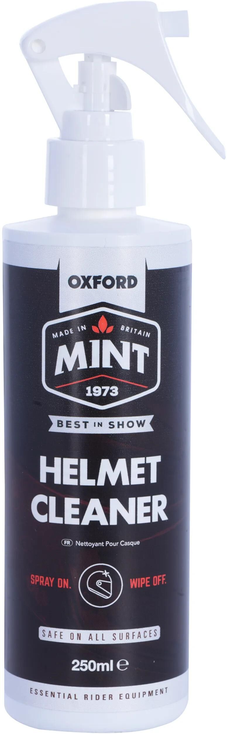 Nettoyant pour visière et casque Mint Oxford Nettoyant pour visière et casque Oxford 250ml