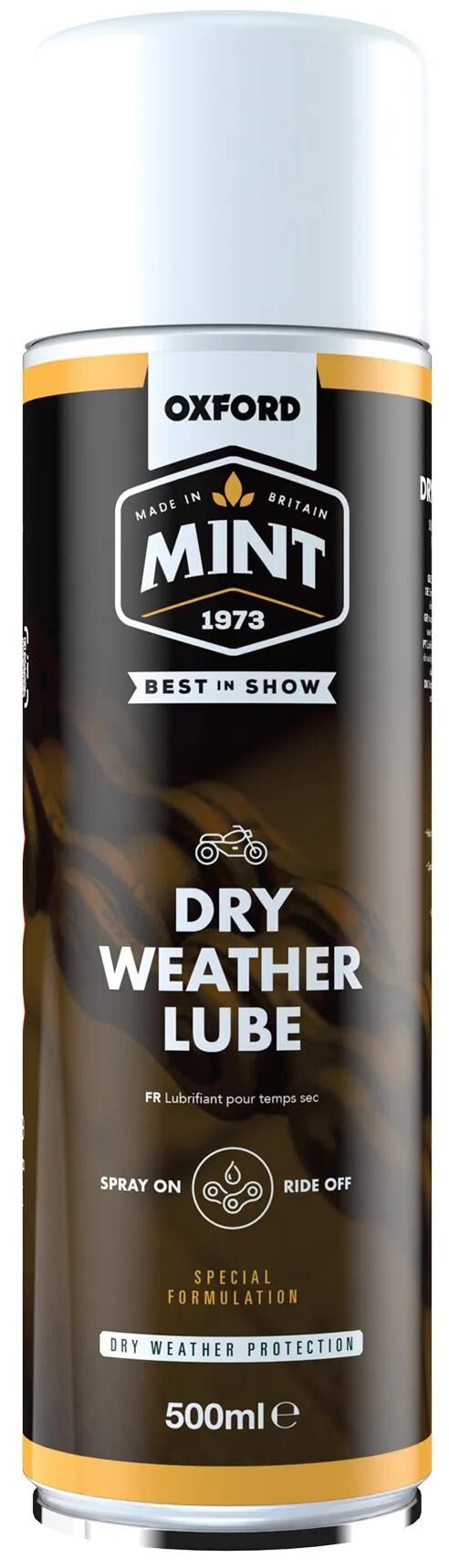 Spray pour chaîne Oxford menthe, lubrifiant pour temps sec, 500 ml, oc205