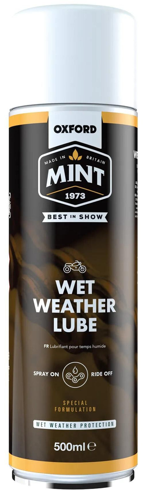 Spray pour chaîne Oxford menthe, lubrifiant pour temps humide, 500 ml, oc206